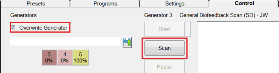Scan starten