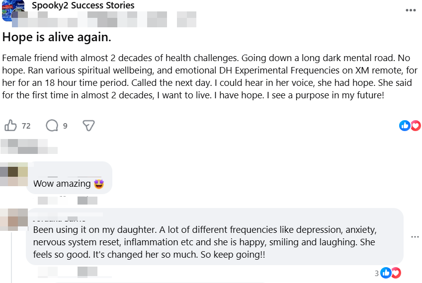 Spooky2 testimonial