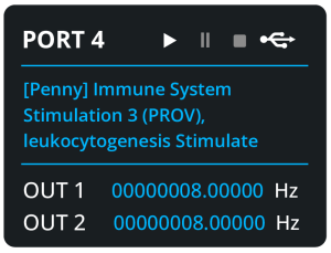 XM Pro Generator display