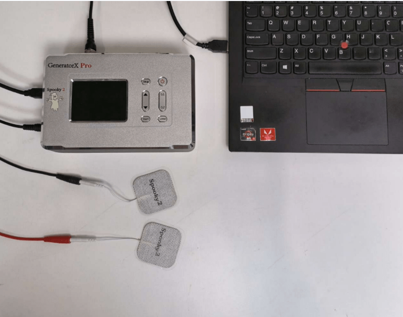 GX Pro High-Frequency Biofeedback Scan hardware aansluiten